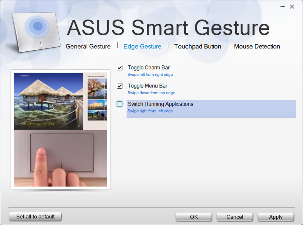 What is the reason why the ASUS Smart Gesture driver doesn't install?