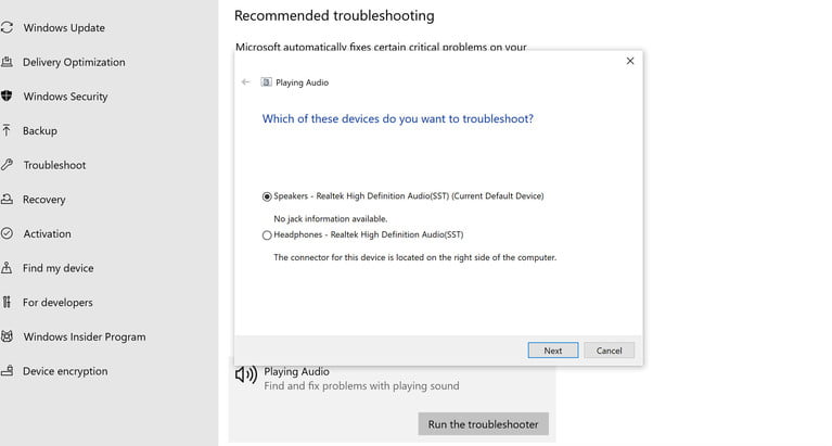 How to fix missing sound and other sound problems in Windows 10