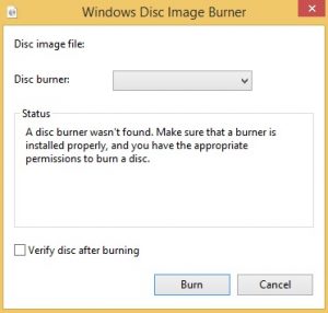 free iso burner hardware error 14849